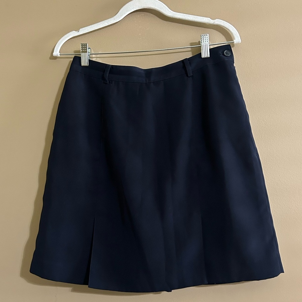 Astra Classic Microfiber Navy Blue Golf A-Line Skirt